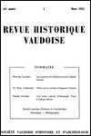 Revue historique vaudoise