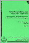 CHANG Yanyan - Human Resource Management in Sino-Swiss Joint Ventures