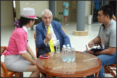 23 août 2014 - Visite à l'Exposition internationale d'horticulture, Qingdao, province du Shandong