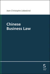 Jean-Christophe LIEBESKIND - Chinese Business Law
